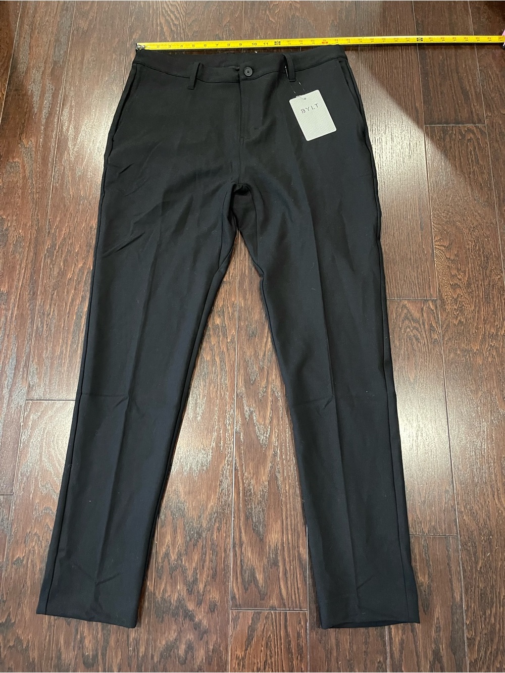 BYLT Executive Pants 2.0 Tapered Men 36x31 Black Premium Basics Stretch NEW